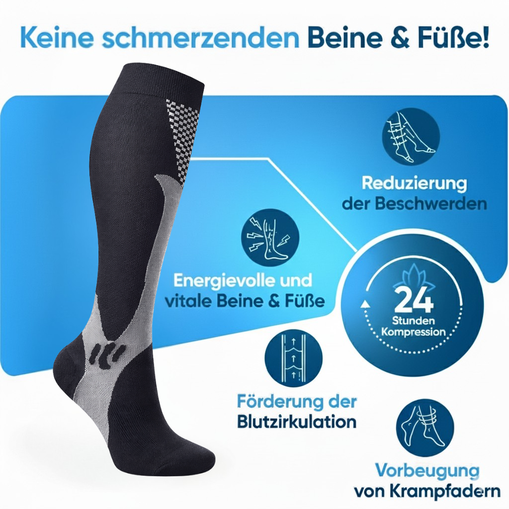 Kompressionsstrümpfe zur täglichen Entlastung der Beine