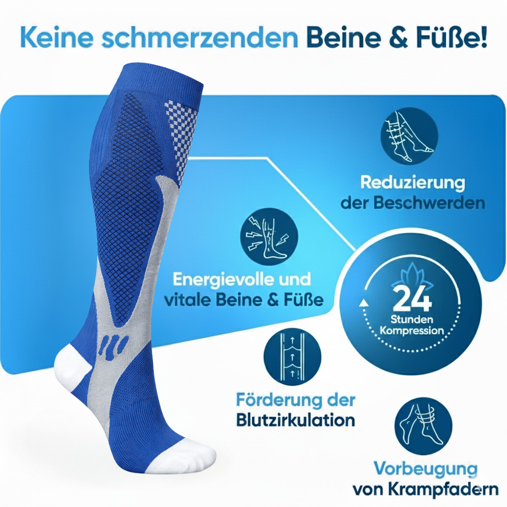 Kompressionsstrümpfe zur täglichen Entlastung der Beine