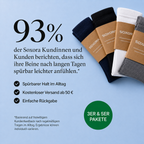 3 Paar Kompressionsstrümpfe Braun