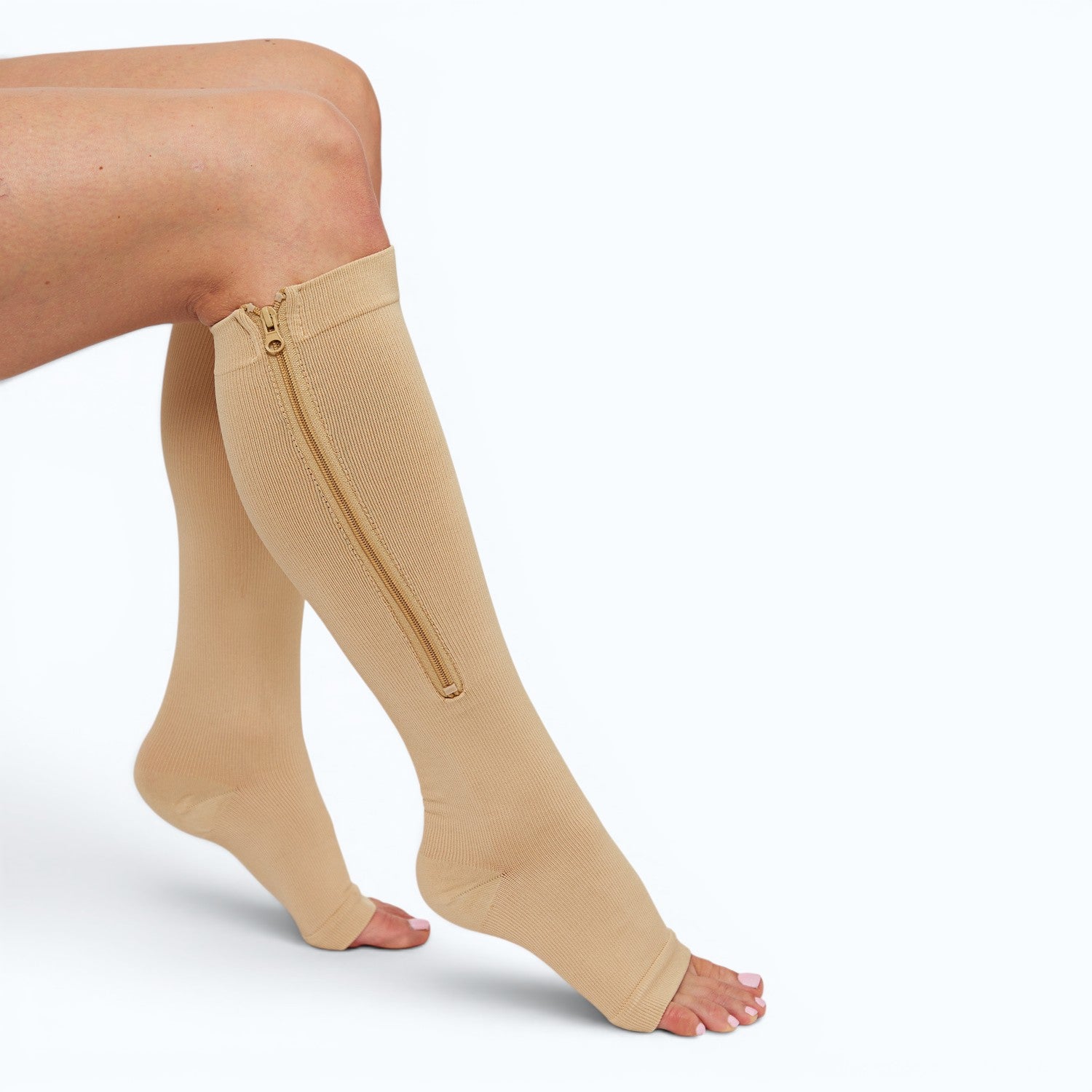 Reißverschluss Beige