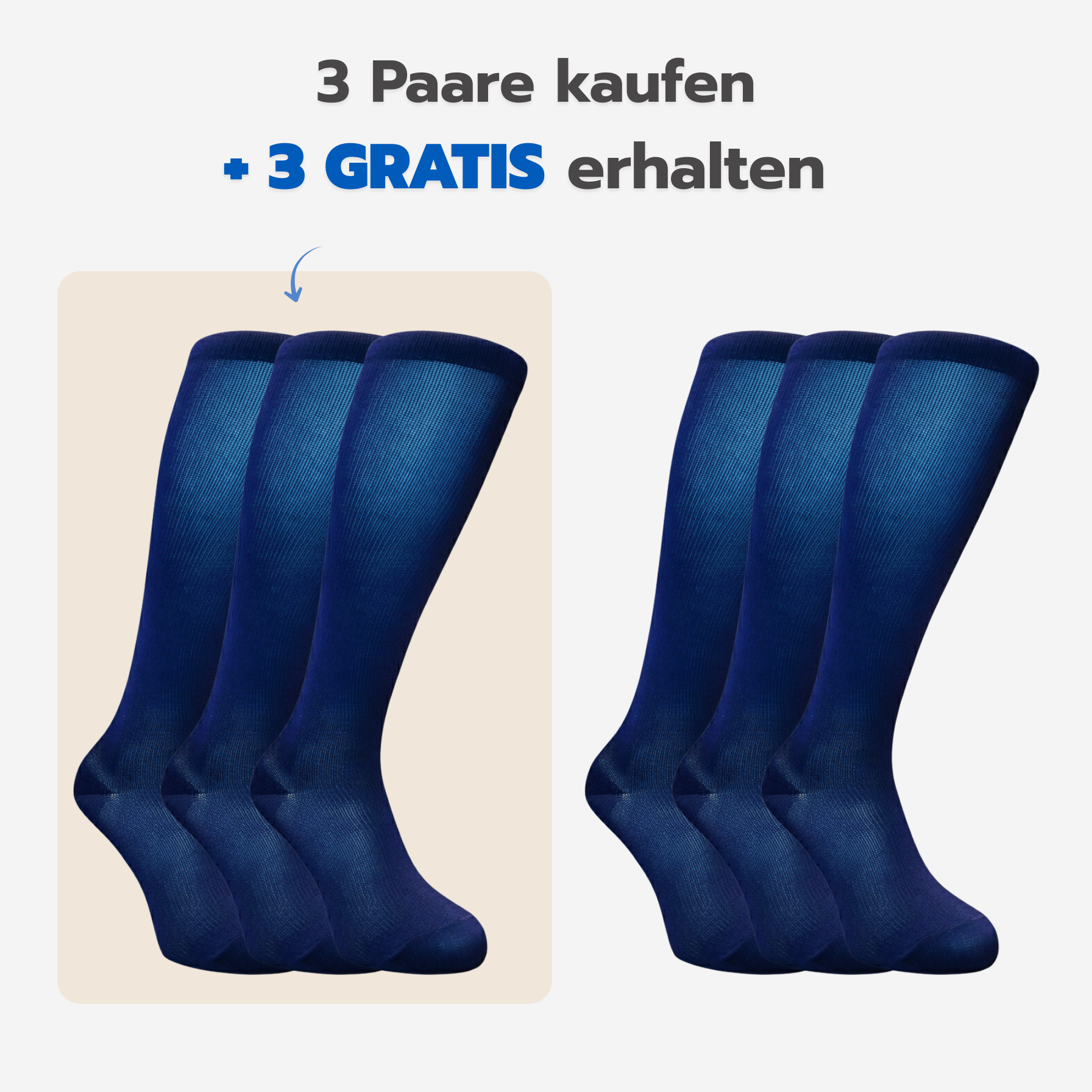 Soxora™ Kompressionsstrümpfe – Sofort spürbare Entlastung bei schweren & geschwollenen Beinen