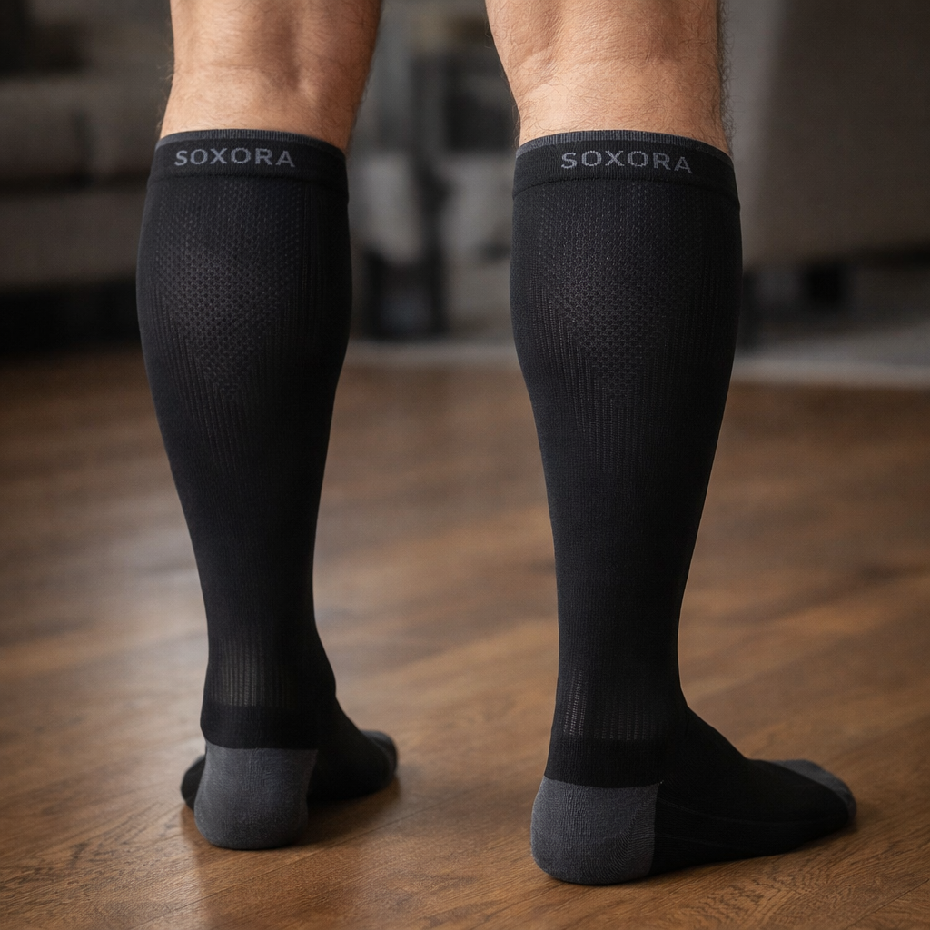 Kompressionsstrümpfe gegen Druck im Bein